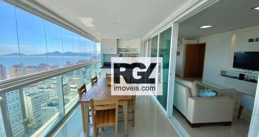 Apartamento com 3 dormitórios à venda, 169 m² por R$ 2.800.000,00 - Boqueirão - Santos/SP