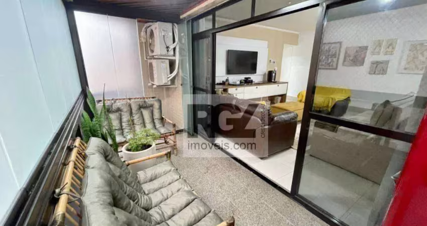 Apartamento com 3 dormitórios à venda, 154 m² por r$ 1.220.000,00 - ponta da praia - santos/sp