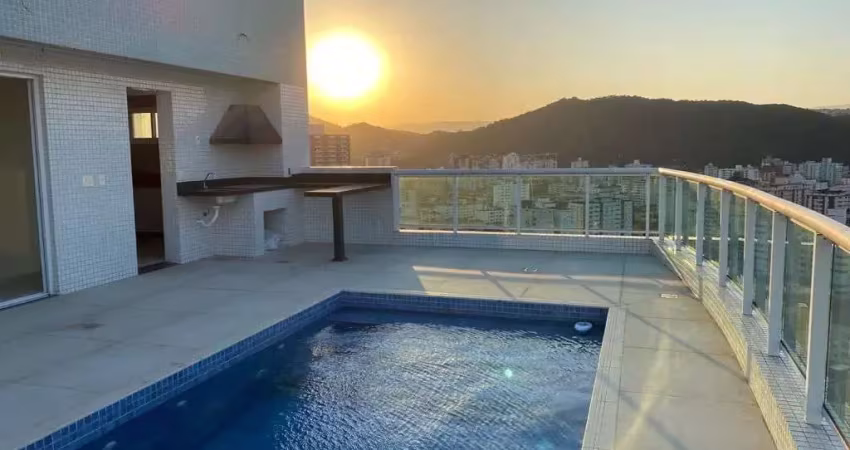 Cobertura com 4 dormitórios à venda, 289 m² por r$ 4.000.000,00 - gonzaga - santos/sp