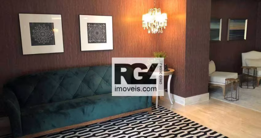 Apartamento com 3 dormitórios à venda, 210 m² por r$ 3.300.000,00 - boqueirão - santos/sp