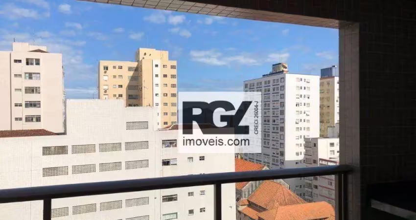 Apartamento com 2 dormitórios à venda, 128 m² por r$ 1.650.000,00 - boqueirão - santos/sp