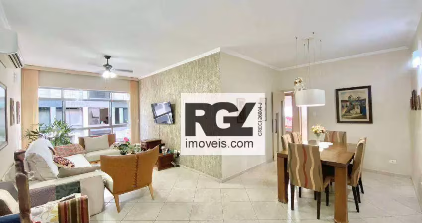 Apartamento com 3 dormitórios à venda, 126 m² por r$ 795.000,00 - embaré - santos/sp