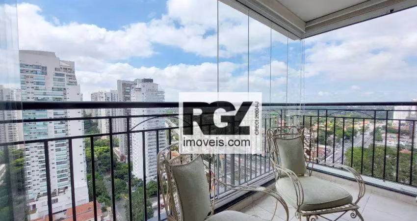 Apartamento duplex à venda, 258 m² por r$ 3.580.000,00 - brooklin - são paulo/sp