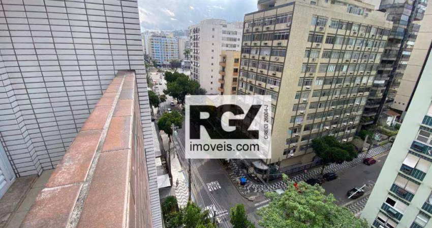 Apartamento com 1 dm² por R$ 3.300/mês - Gonzaga - Santos/SP