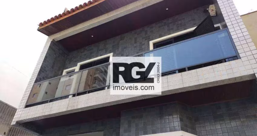 Sobrado com 4 dormitórios, 266 m² - venda por r$ 2.900.000,00 ou aluguel por r$ 12.750,00/mês - gonzaga - santos/sp