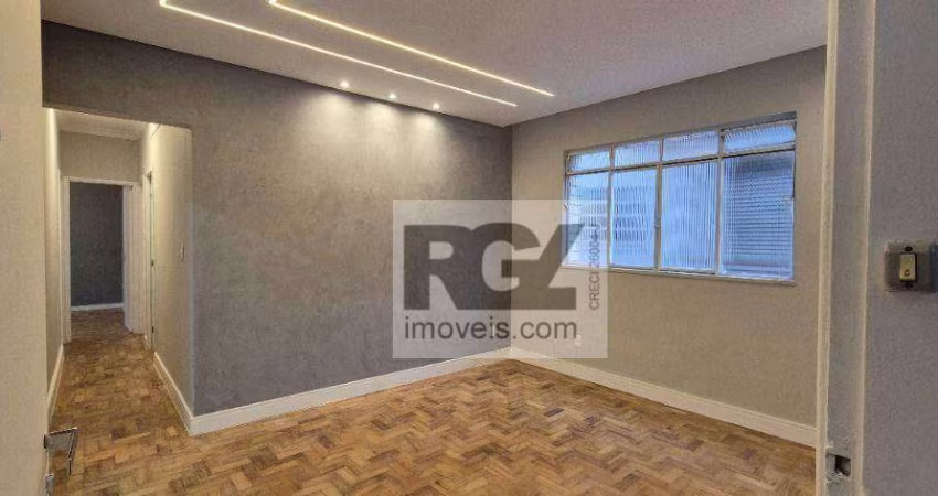 Apartamento com 2 dormitórios para alugar, 88 m² por R$ 4.200,00/mês - Embaré - Santos/SP