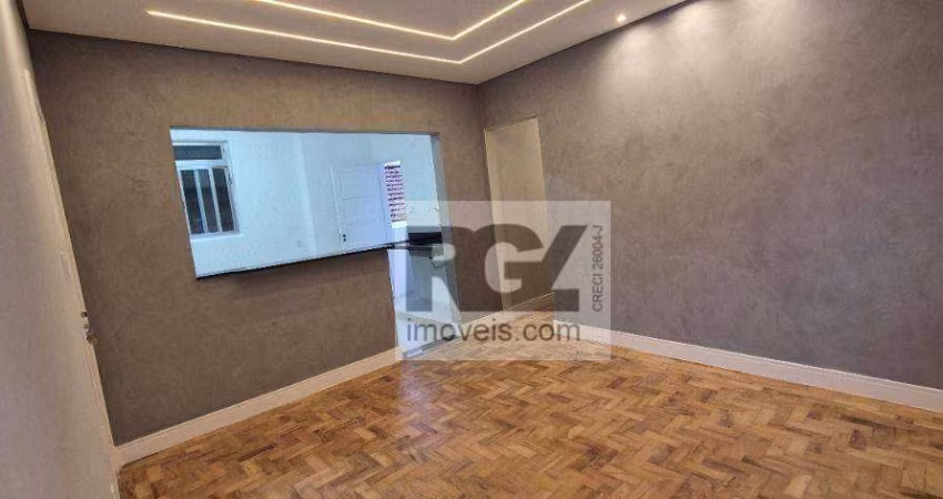 Apartamento com 3 dormitórios para alugar, 88 m² por R$ 4.000,00/mês - Embaré - Santos/SP