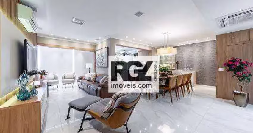 Apartamento com 3 dormitórios à venda, 172 m² por R$ 2.450.000,00 - Pompéia - Santos/SP