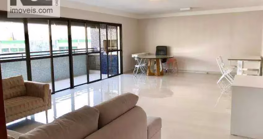 Apartamento com 4 dormitórios para alugar, 213 m² por r$ 17.000,00/mês - boqueirão - santos/sp