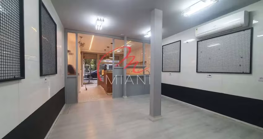 Loja comercial para locação com 107m², mezanino e 2 banheiros no itaim bibi