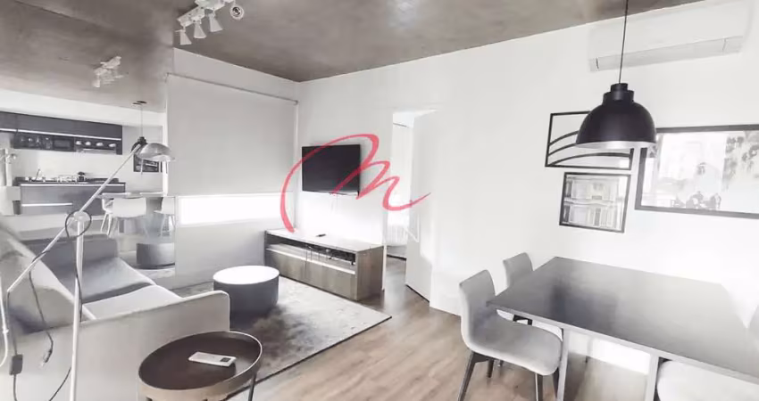Apartamento para locação mobiliado na cidade monções com 63m², 1 quarto, 1 suíte, 1 vaga de garagem