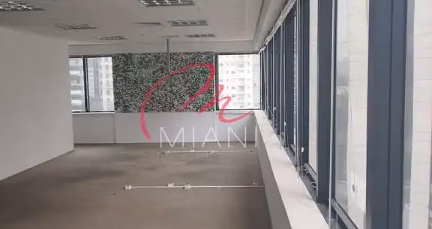 Conjunto comercial para locação no itaim bibi com 125m² e 2 vagas de garagem