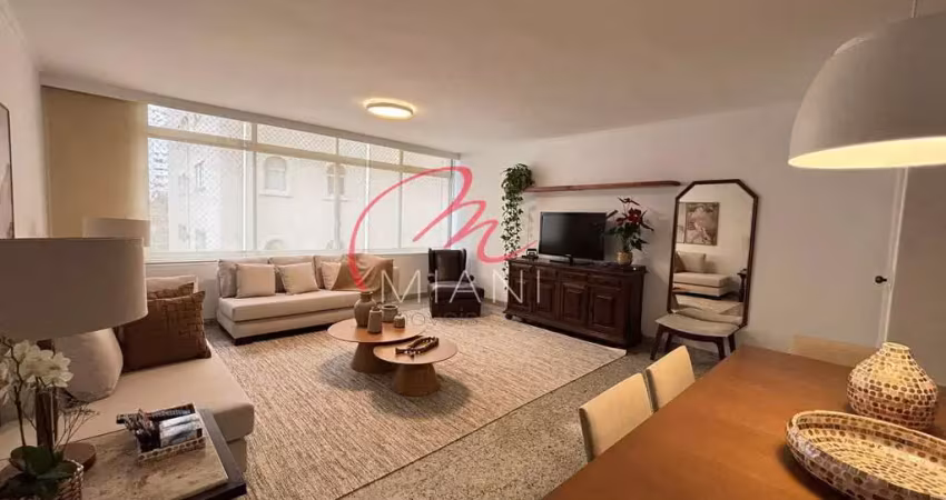 Apartamento para locação no jardim paulista com 150m², 2 quartos sendo 1 suíte e 2 vagas de garagem