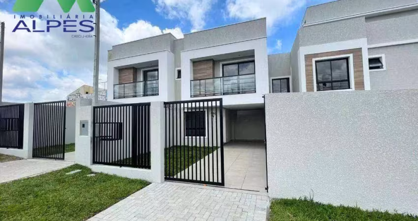 Sobrado com 3 dormitórios à venda, 105 m² por r$ 689.000,00 - pinheirinho - curitiba/pr