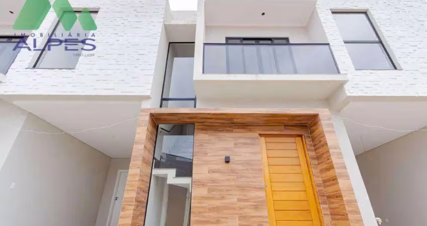 Sobrado com 3 dormitórios à venda, 123 m² por r$ 649.900,00 - boqueirão - curitiba/pr