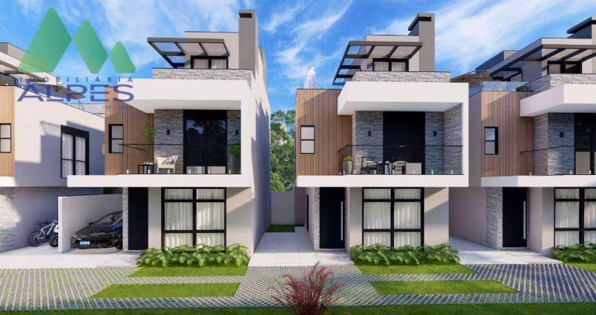 Sobrado com 3 dormitórios à venda, 134 m² por R$ 729.000,00 - Hauer - Curitiba/PR