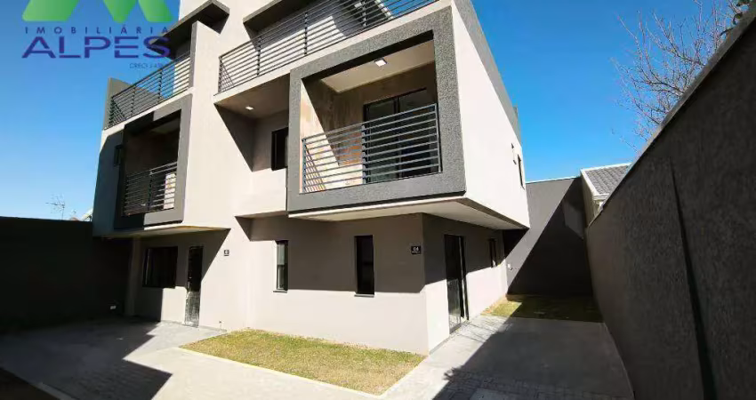 Sobrado com 3 dormitórios à venda, 105 m² por r$ 650.000,00 - pinheirinho - curitiba/pr