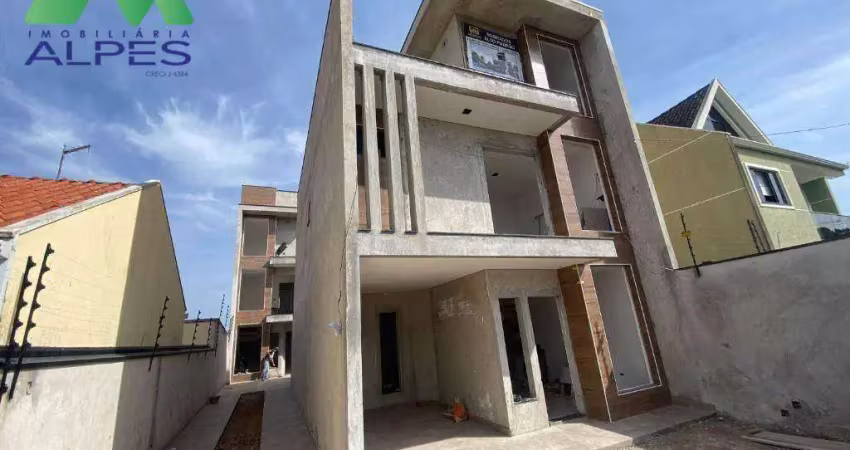 Sobrado com 3 dormitórios à venda, 150 m² por r$ 1.100.000,00 - portão - curitiba/pr