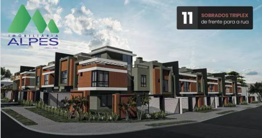 Sobrado com 3 dormitórios à venda, 133 m² por r$ 1.203.000,00 - portão - curitiba/pr