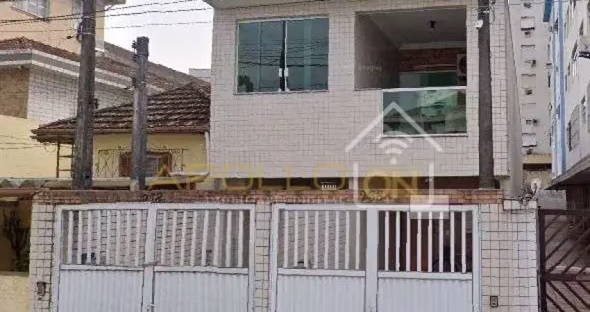 Casa sobreposta - 3 quartos -  campo grande - santos