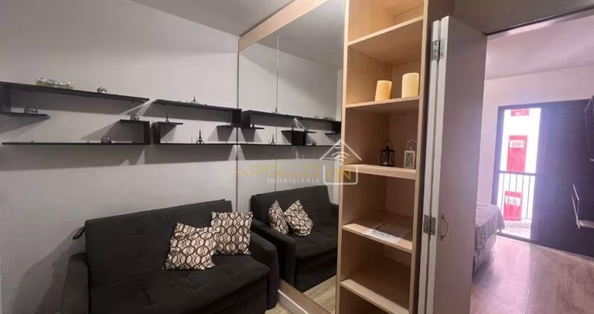 Flat com 1 quarto à venda no Centro, São Vicente 