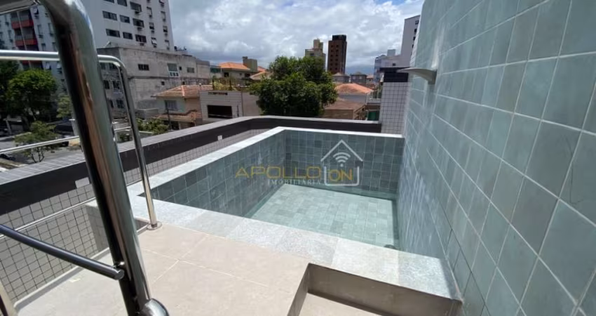 Casa sobreposta alta - 3 quartos - Embaré - Santos