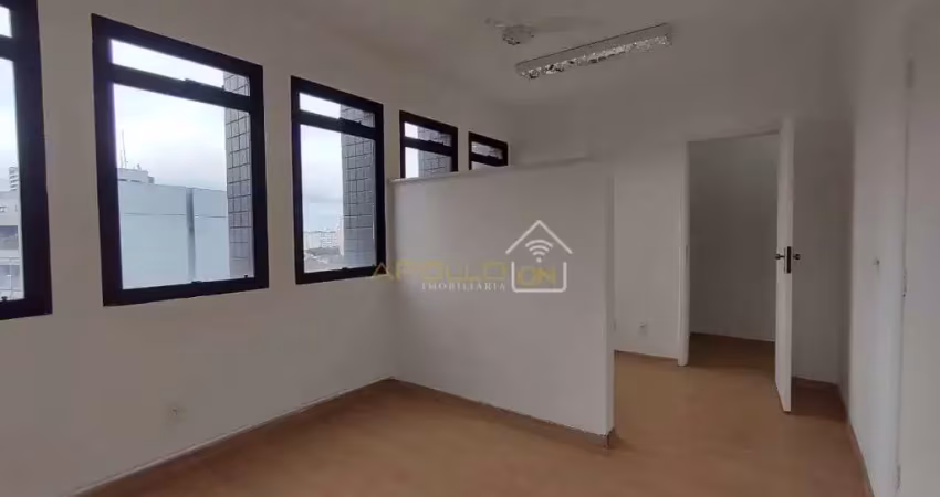 Sala comercial com 3 salas para alugar no Gonzaga, Santos 