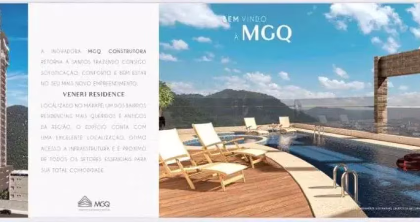 Apartamento com 2 quartos à venda no Marapé, Santos 