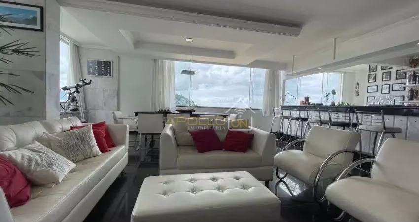 Apartamento 3 quartos vista mar livre - jose menino - santos