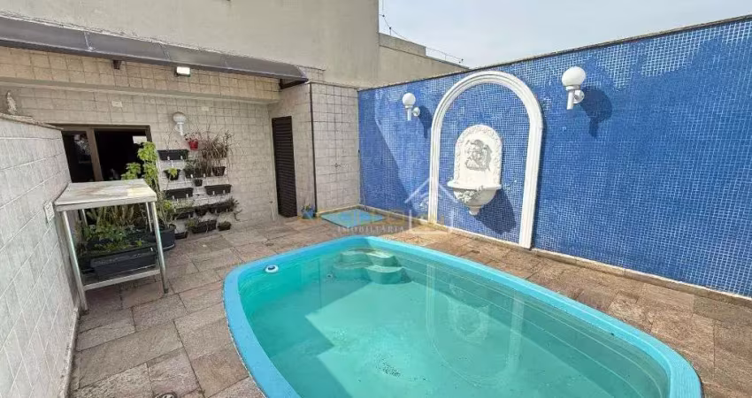 Cobertura duplex  a venda no gonzaga 4 dormitorios, 4 vagas de garagem, piscina e area gourmet privativa!