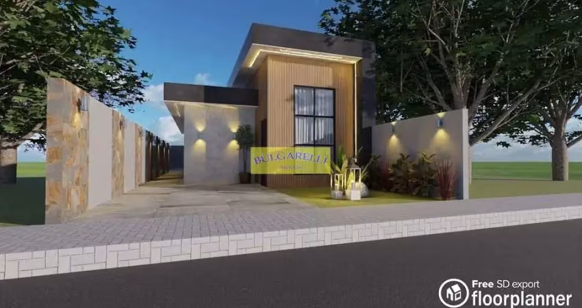 Casa terrea à venda fino acabamento e arquitetura moderna , 3 dormitorios 1 suite, 2 vagas, residen