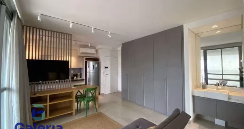 Apartamento flat mobiliado para alugar, 49m² - alto da boa vista