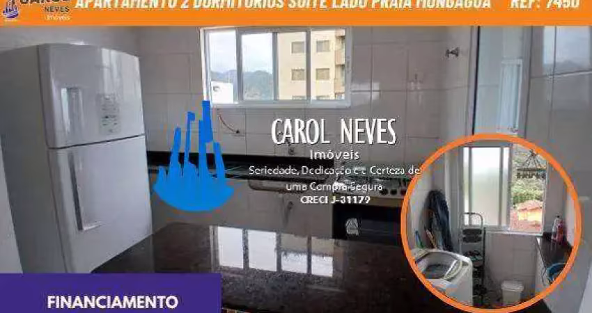 Apartamento 2 dormitorios 1 suite lado praia financiamento mongagua