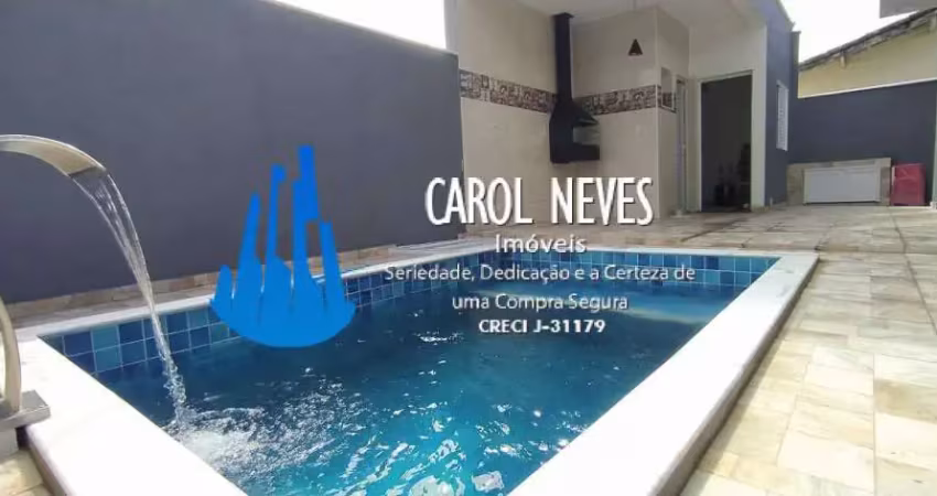 Casa 3 dormitórios suíte lado praia piscina financiamento bancário itanhaém