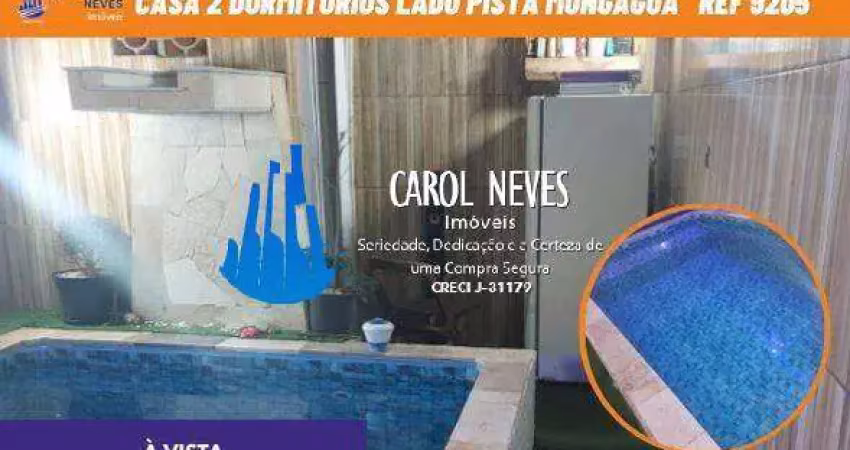 Casa 2 dormitorios 1 suite piscina lado pista a vista mongagua