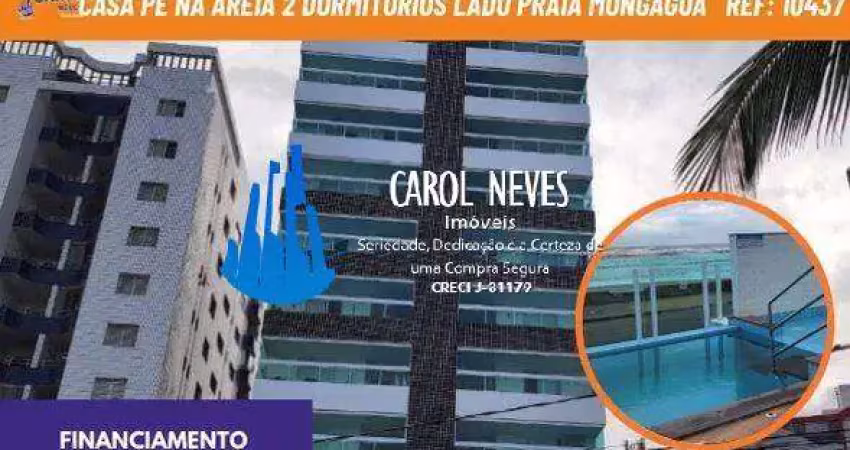 Apartamento 2 dormitórios suíte lado praia financiamento bancário mongaguá
