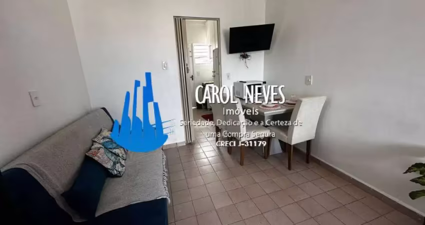 Kitnet 1 dormitorio lado praia financiamento guilhermina praia grande