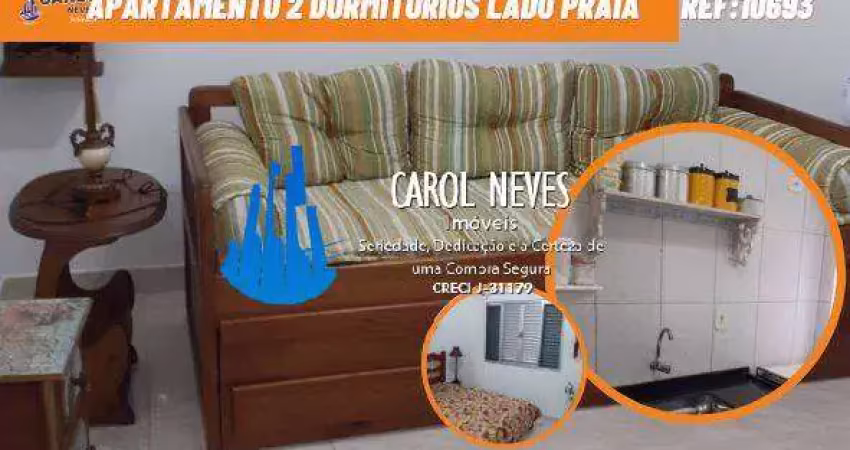 Apartamento 2 dormitórios financiamento bancário lado praia centro mongaguá