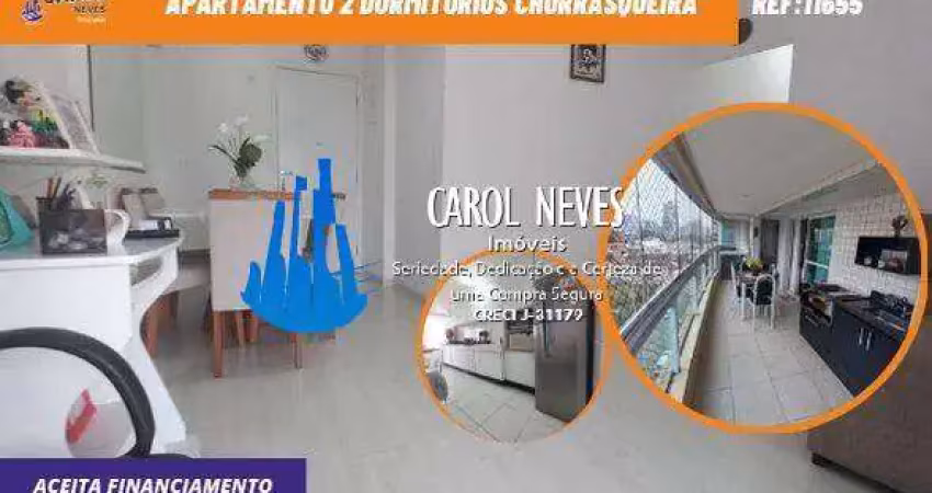 Apartamento 2 dormitorios churrasqueira porteira fechada praia grande