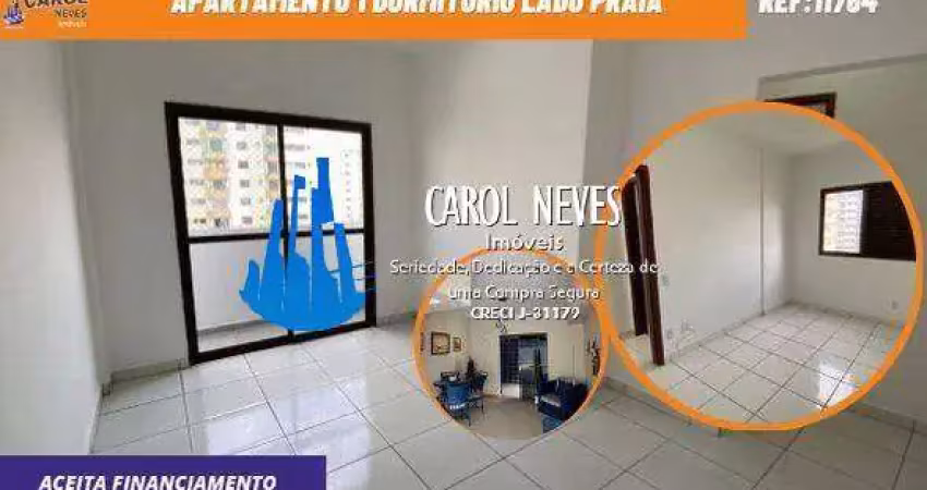 Apartamento 1 dormitorio lado praia financiamento bancario praia grande