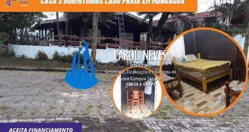 CASA 3 DORMITORIOS 1 SUITE LADO PRAIA A VISTA MONGAGUA