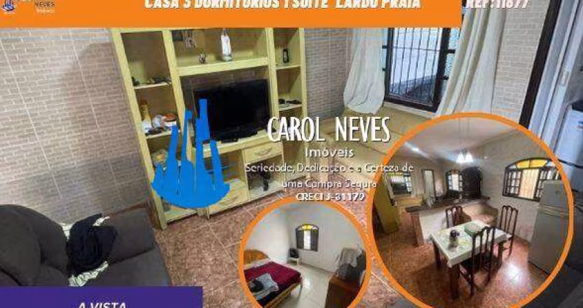 CASA 2 DORMITORIOS  1 SUITE LADO PRAIA MONGAGUA
