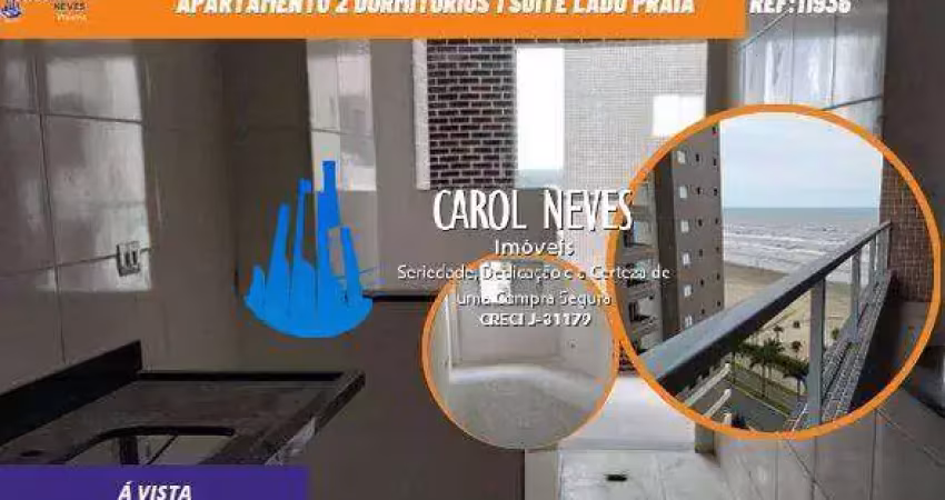 APARTAMENTO 2 DORMITORIOS 1 SUITE LADO PRAIA A VISTA PRAIA GRANDE