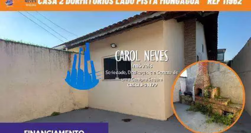 Casa 2 dormitorios 1 suite lado pista financiamento bancario mongagua