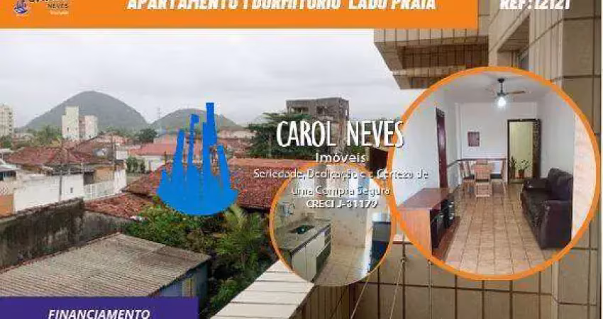 APARTAMENTO 1 DORMITORIO LADO PRAIA FINANCIAMENTO MONGAGUA