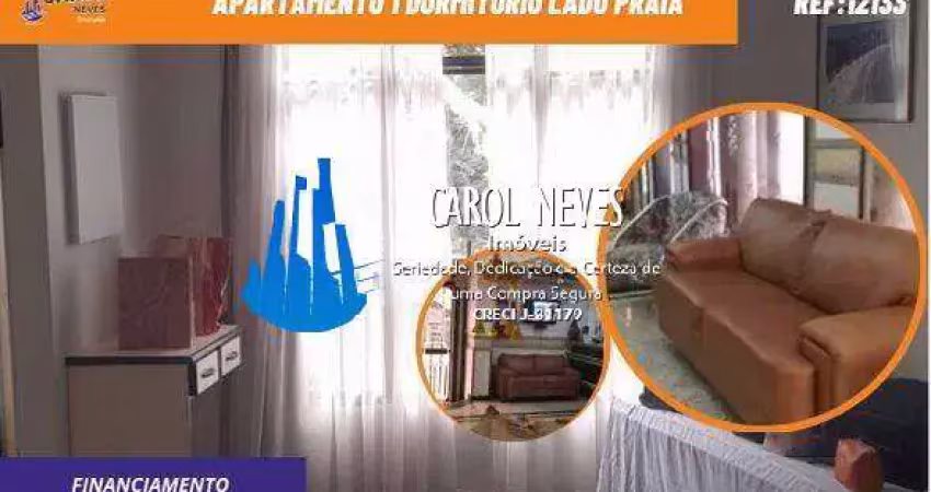 APARTAMENTO 1 DORMITORIO LADO PRAIA FINANCIAMENTO SAO VICENTE