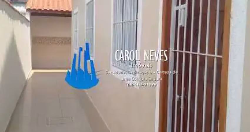 CASA GEMINADA 2 DORMITORIOS CHURRAQUEIRA LADO PISTA FINANCIAMENTO MONGAGUA