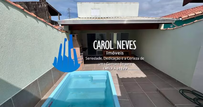 CASA NOVA 3 DORMITORIOS PISCINA LADO PISTA FINANCIAMENTO MONGAGUA