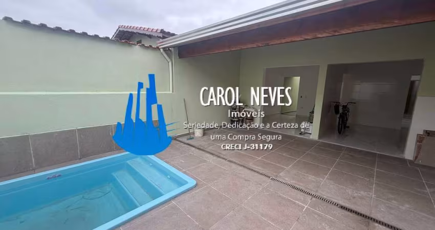 CASA NOVA 2 DORMITORIOS PISCINA LADO PRAIA FINANCIAMENTO MONGAGUA