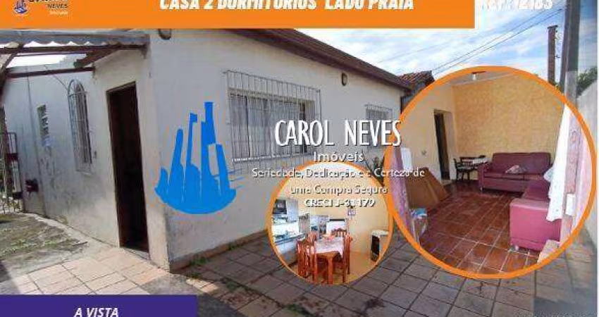 CASA 2 DORMITORIOS LADO PRAIA A VISTA PERUIBE
